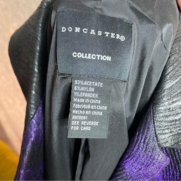 Doncaster Purple Black Skirt Suit - Picture 2 of 7